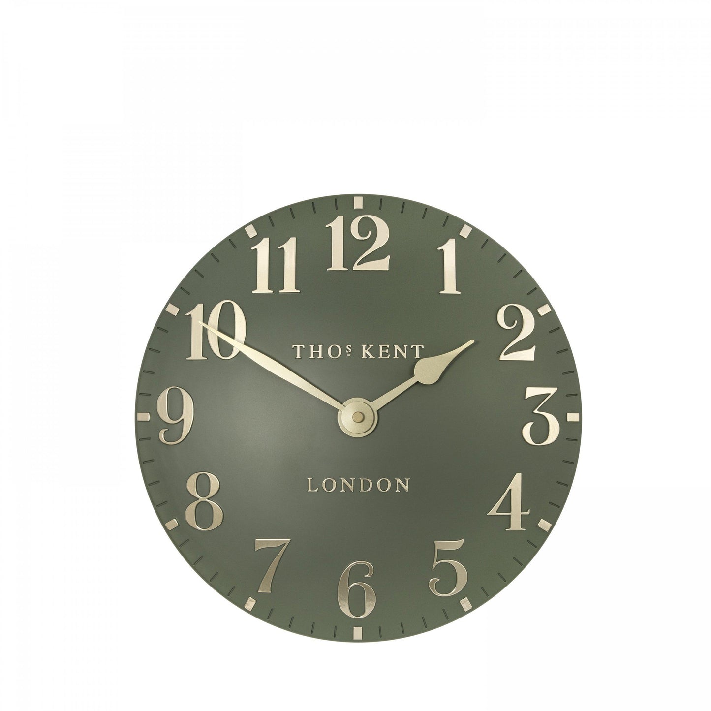 20" Arabic Wall Clock Lichen Green