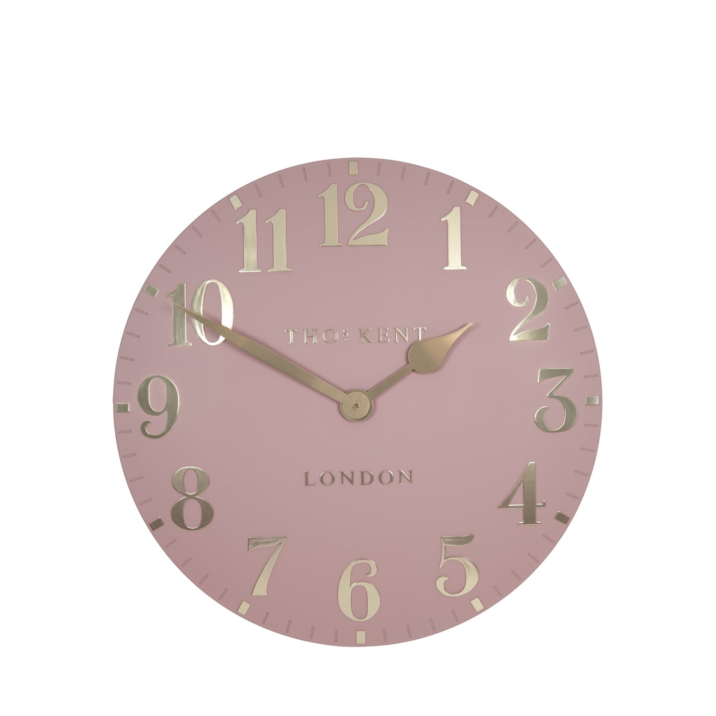 12'' Arabic Wall Clock Blush Pink